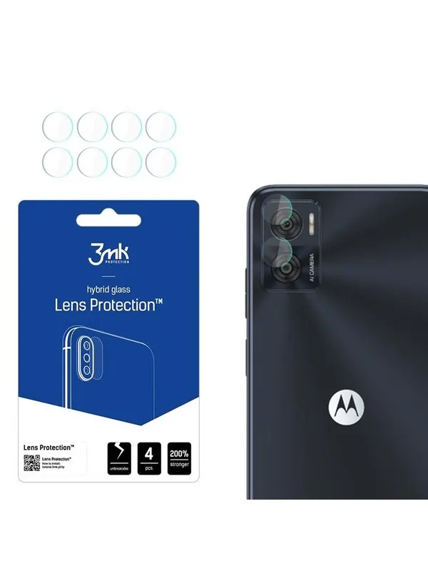 3mk Lens Protection™ Hybrid Camera Glass for Motorola Moto E22 / E22i