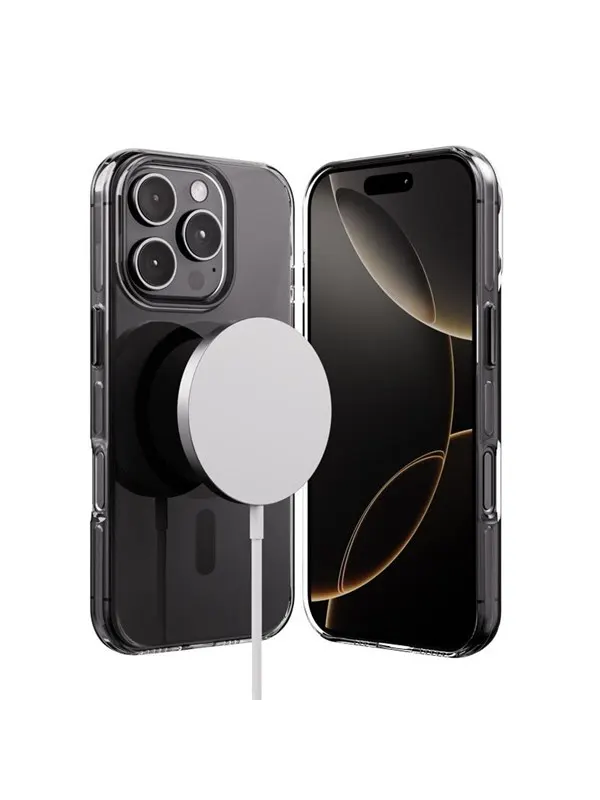 CRONG Clear MAG Pro - iPhone 16 Pro MagSafe Case (Black)