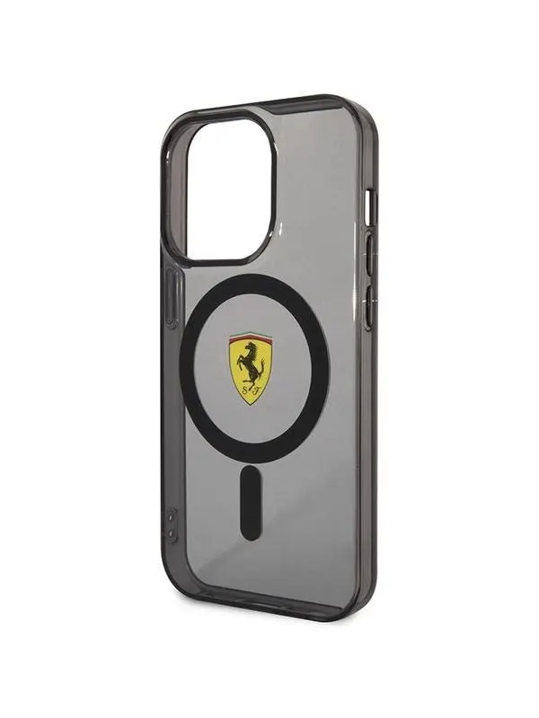 Ferrari Translucent MagSafe Case for iPhone 14 Pro - Black