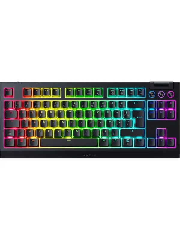 Razer BlackWidow V4 TKL HyperSpeed - Orange Mechanical - Gaming Keyboard - Utan numpad - Fransk - Svart