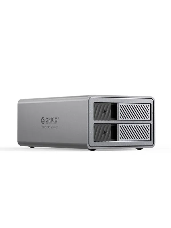 ORICO 9828RU3 2 Big DAS Solution ProRAID Disk Array for 2 2.5"/3.5" SATA HDD/SSD Drives with RAID Controller - Gray