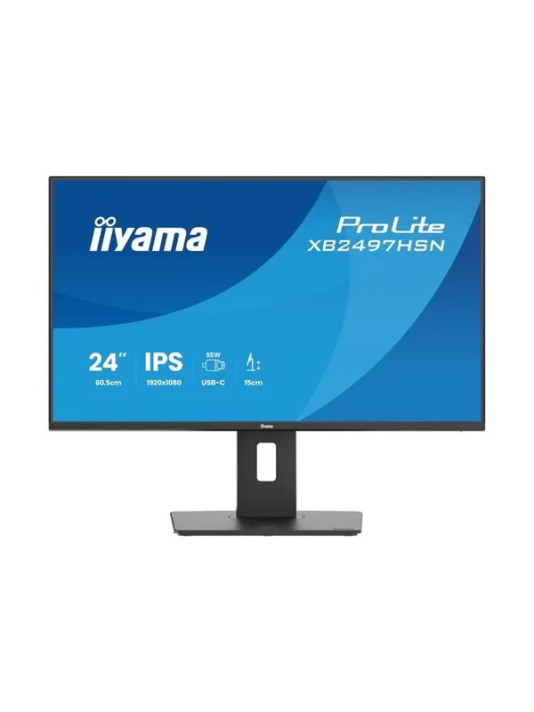 24" iiyama ProLite XB2497HSN - 1920x1080 (FHD) - 100Hz - IPS - 65W USB-C