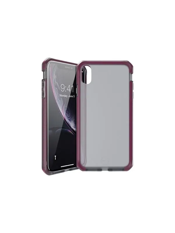 ITSKINS SUPREME FROST cover for iPhone XR®. Smoke and fushia