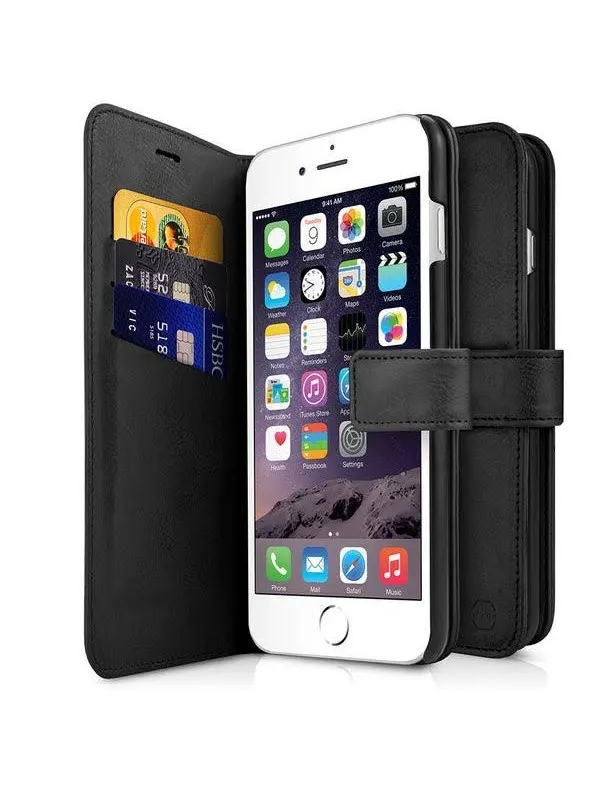 ITSKINS BOOK cover for iPhone 8 / 7 / 6s / 6®. Black