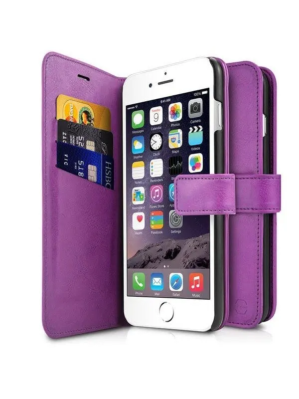 ITSKINS BOOK cover for iPhone 8 / 7 / 6s / 6®. Purple