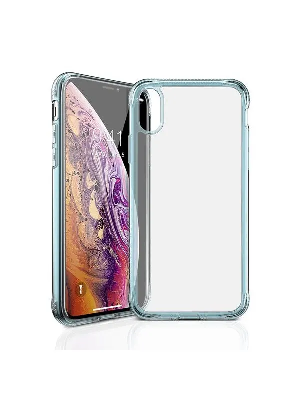 ITSKINS NANO ICE cover for iPhone XR®. Light blue and transparent