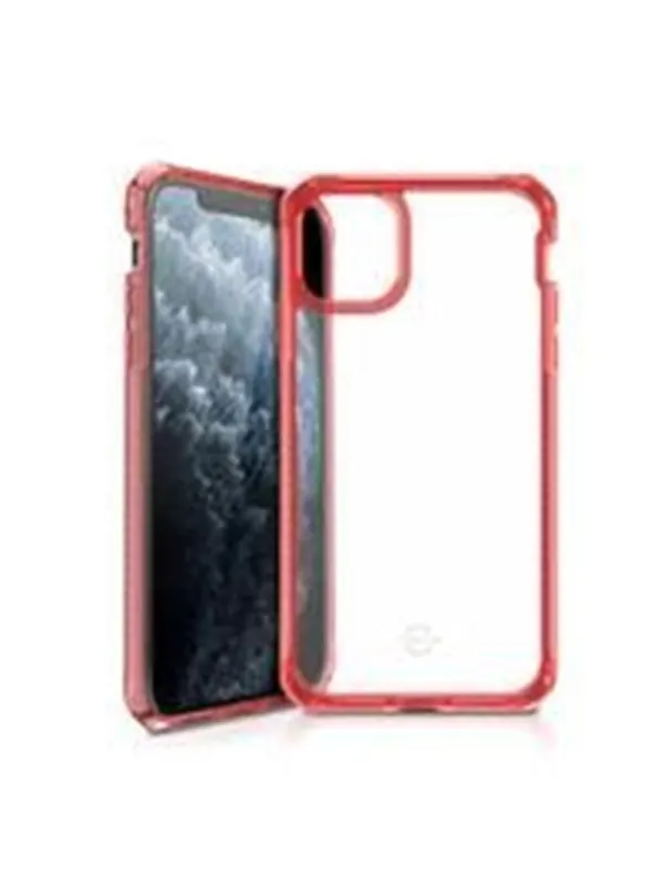 ITSKINS HYBRID CLEAR cover for iPhone 11 Pro / XS / X®. Red and transparent