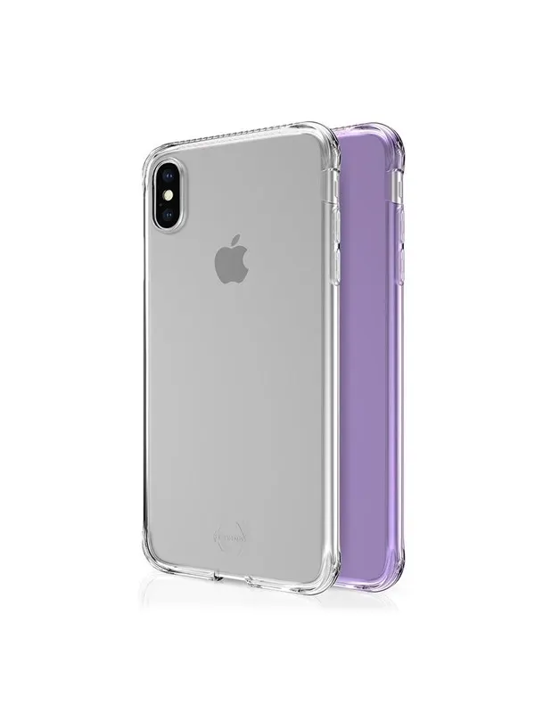 ITSKINS NANO DUO cover for iPhone XS Max®. Light purple and transparent