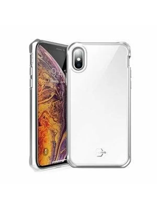 ITSKINS HYBRID GLASS cover for iPhone XS Max®. Silver
