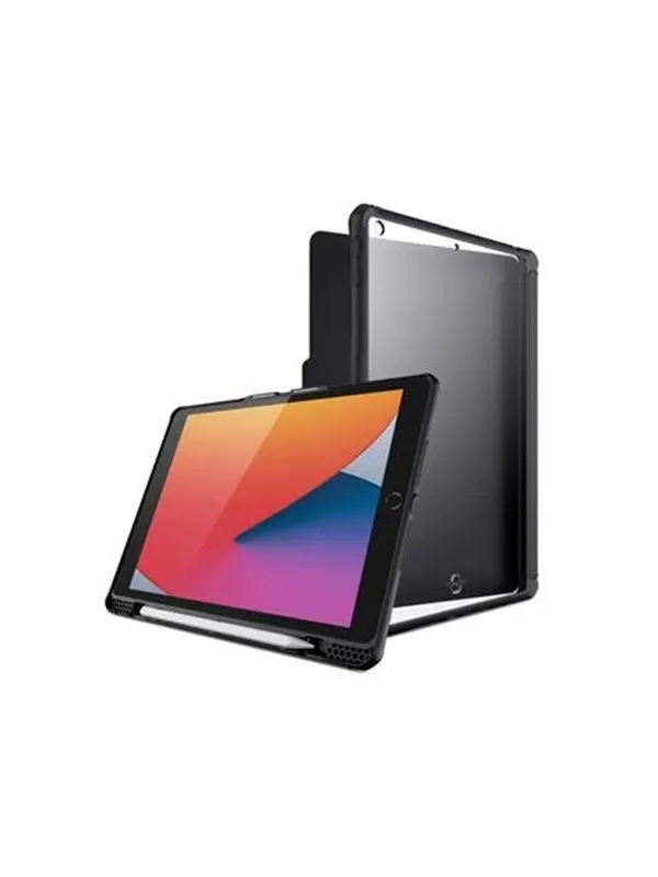 ITSKINS HYBRID SOLID FOLIO cover for iPad 10.2" 2021 (9th gen.)®. Black
