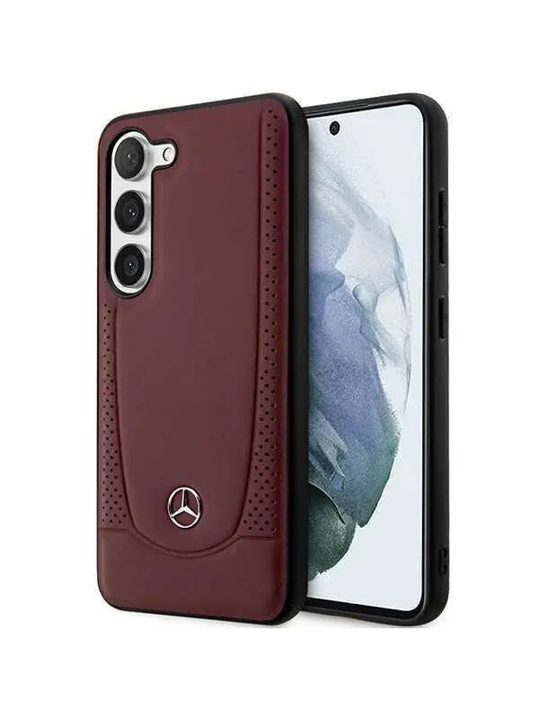 Mercedes  Leather Urban Bengale Case for Samsung Galaxy S23+ - Red