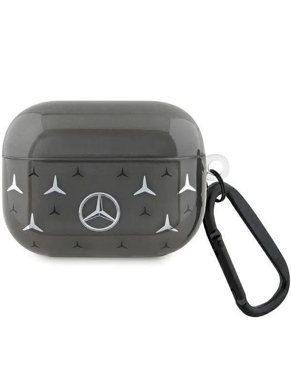 Mercedes Large Star Pattern AirPods Pro Case - Black