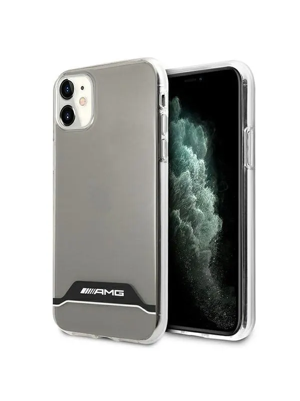 Mercedes AMG Electroplate Black&White Case for iPhone 11 / XR 6.1" - Transparent