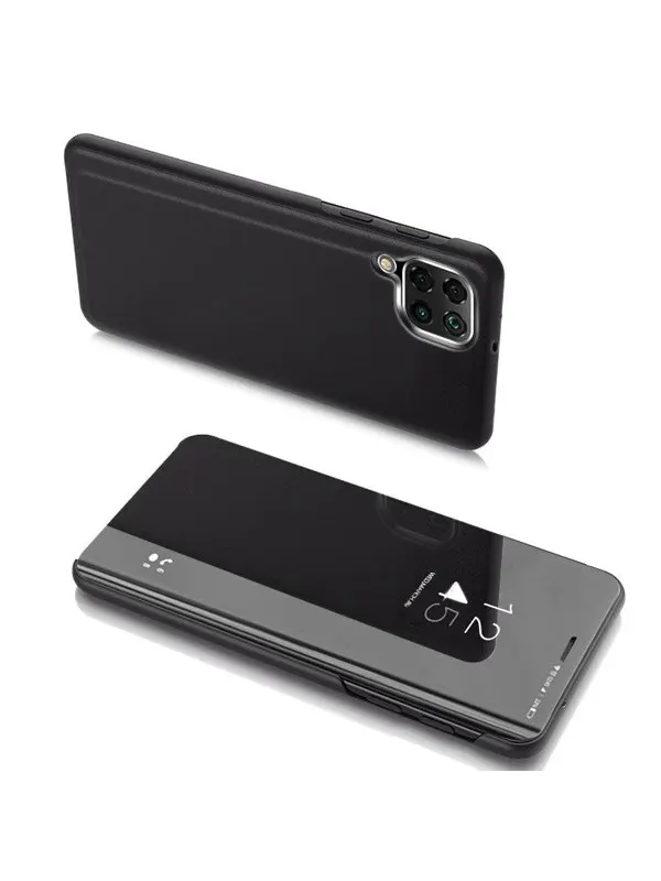 Hurtel Clear View Case Cover for Samsung Galaxy A22 4G Black
