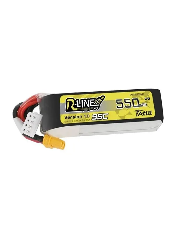 Gens ace &amp;Tattu - Battery RâLine 550mAh 11.1V 95C 3S1P XT30