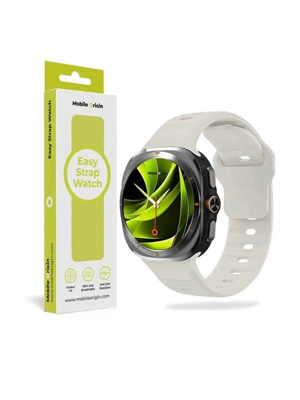 Mobile Origin Easy Strap Silicone Galaxy Watch Ultra 47mm Starlight