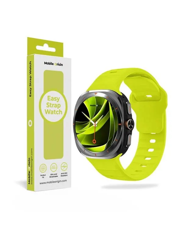 Mobile Origin Easy Strap Silicone Galaxy Watch Ultra 47mm Fluorescence Yellow