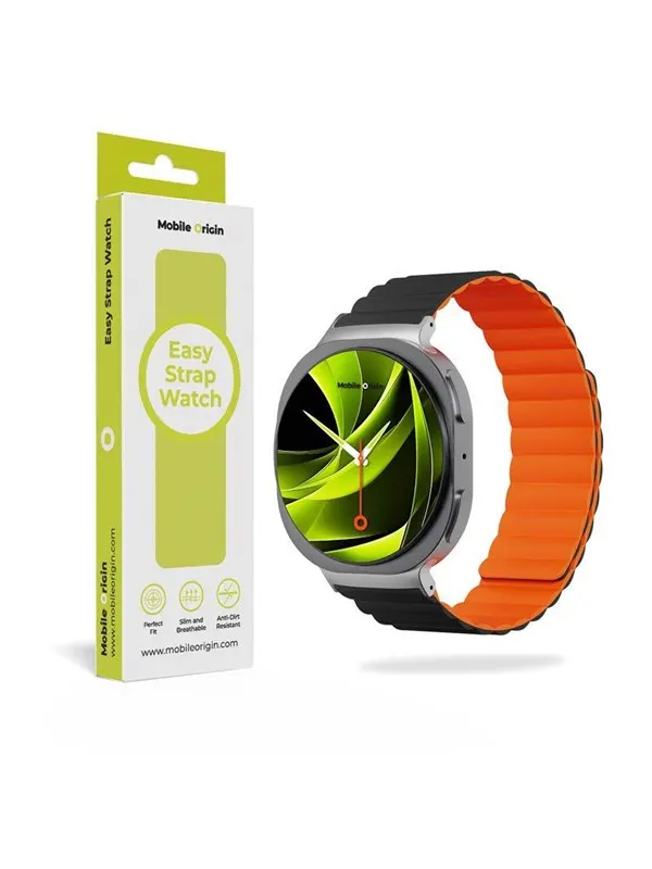 Mobile Origin Easy Strap Magnetic Galaxy Watch 8 Black/Orange