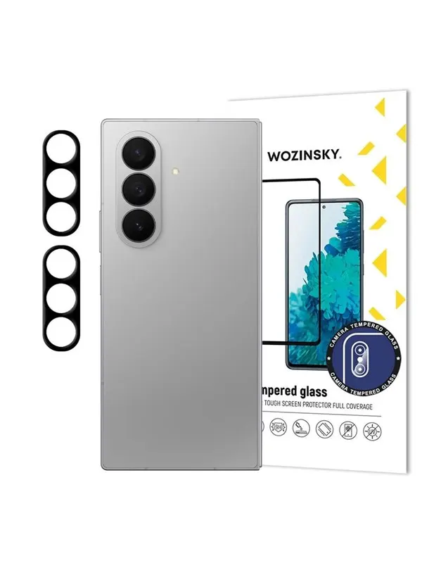 Wozinsky Black  Full Camera Glass for Samsung Galaxy Z Fold 7 Set of 2