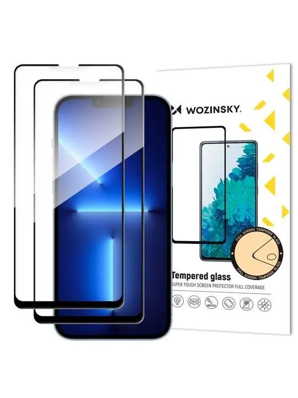 Wozinsky Full Glue Tempered Glass Tempered Glass for Samsung Galaxy M16 2-Pack