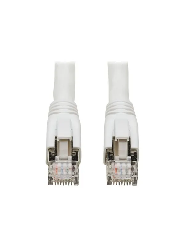 Tripp Lite Eaton Series Cat8 25G/40G Certified Snagless Shielded S/FTP Ethernet Cable (RJ45 M/M) PoE White 25 ft. (7.62 m) - Vit - 7.5m