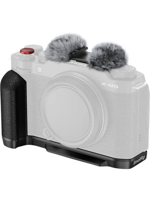 SmallRig 4876 L-Shape Mount Plate with Silicone Handle for FUJIFILM X-M5 Black