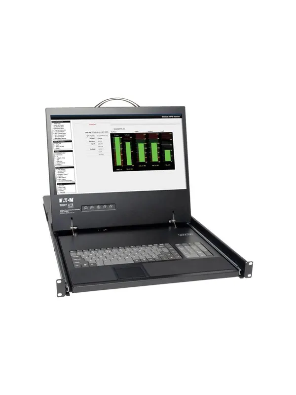 19" Tripp Lite Eaton Series 16-Port Rack Console Cat5 KVM Switch 1U RM 19" LCD Rackmount