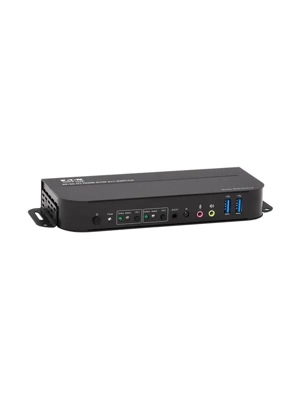 Eaton series HDMI KVM 2-Port 4K 60Hz 4:4:4 HDR HDCP 2.2 Support IR Remote and USB Cables