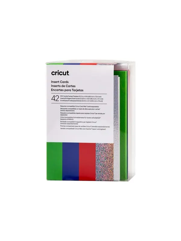 Cricut Rainbow Scales Sampler - insert card - 42 pieces - 8.9 x 12.4 cm - R10 - blue red green