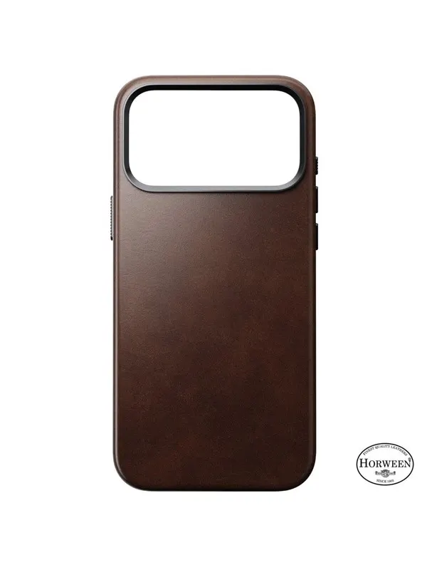 Nomad - Traditional Leather Case - iPhone 17 Pro Max | Rustic Brown | Horween
