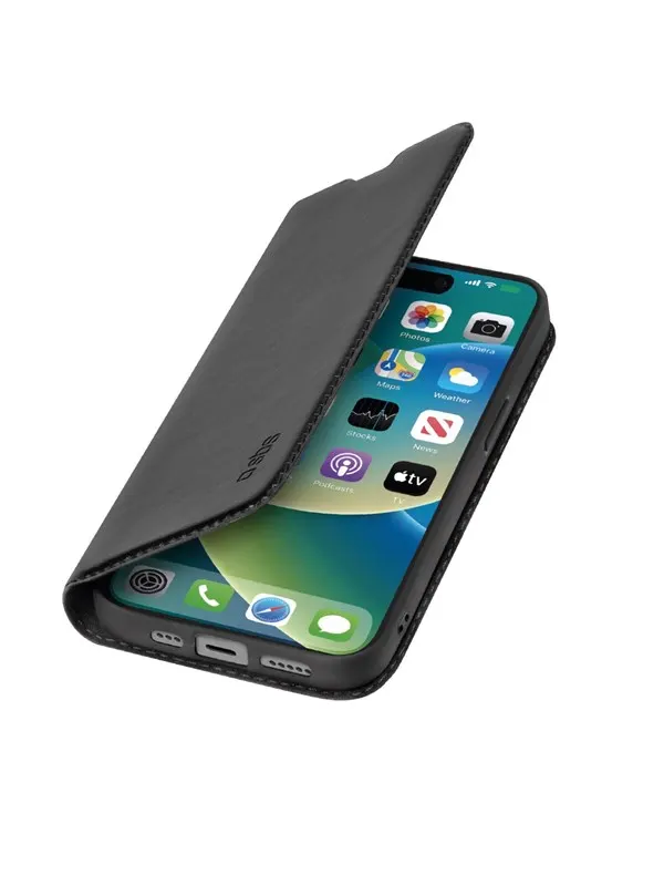 SBS Book Wallet Lite Case för iPhone 15® - Svart