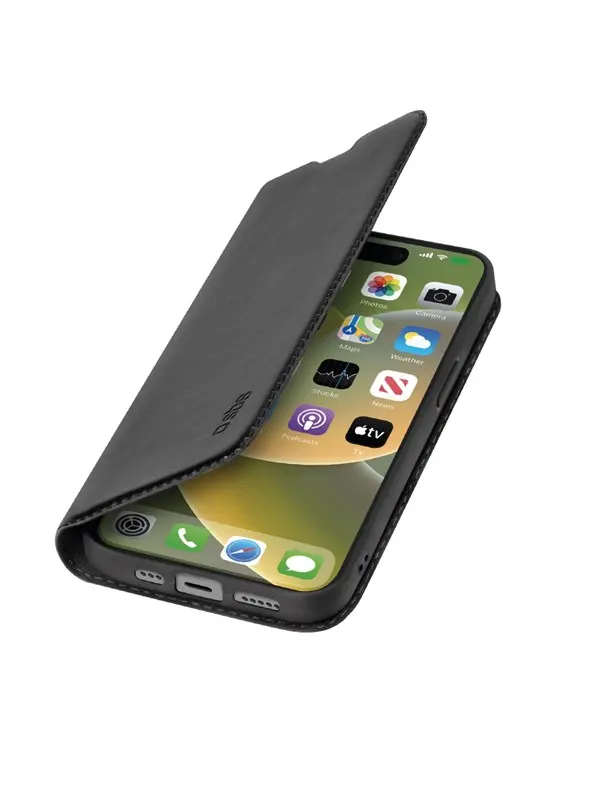SBS Book Wallet Lite Case för iPhone 15 Plus® - Svart