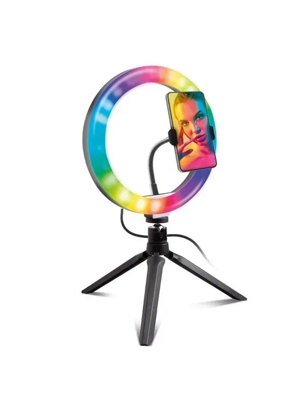 SBS Multicolour Ring Light med tripod