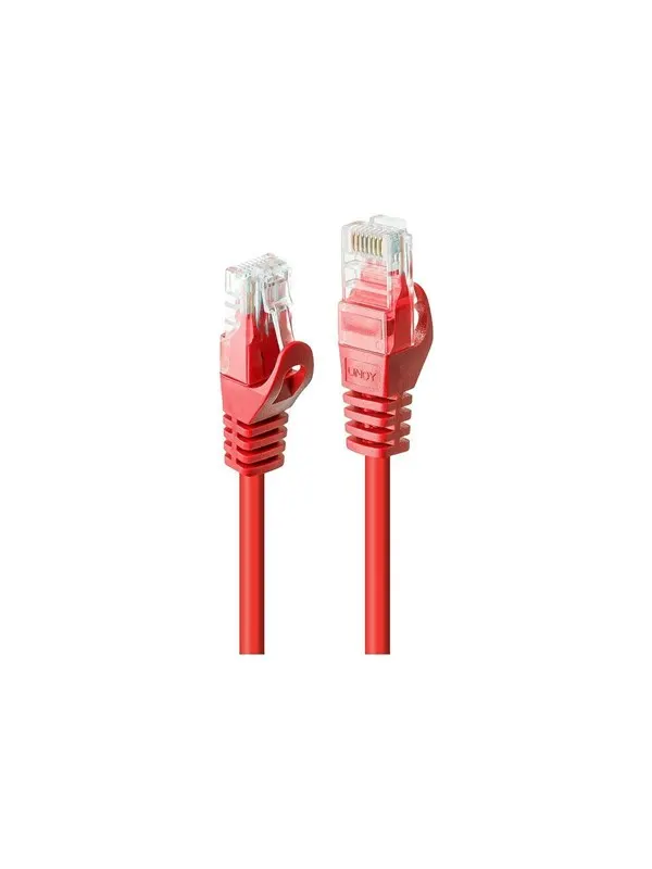 Lindy Basic patch cable - 50 cm - red - Röd - 0.5m