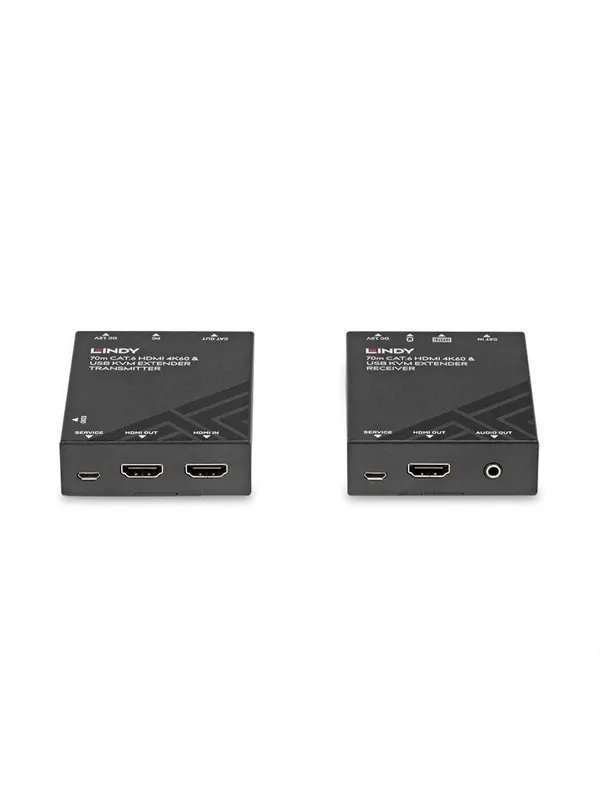 Lindy 70m Cat.6 HDMI 4K60 USB and Audio KVM Extender