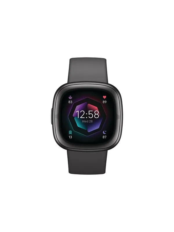 Fitbit Sense 2 - graphite aluminium - smart watch with infinity band - shadow grey