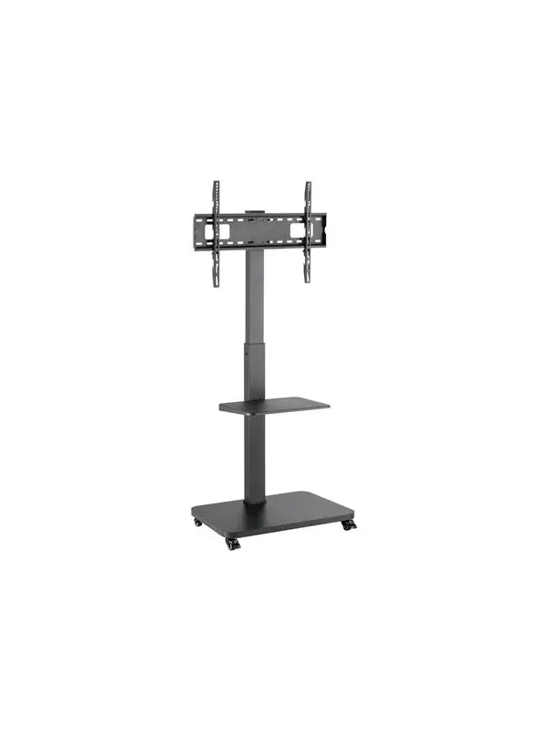 Gembird TV floor stand with caster wheels 37"" - 75"" bl - Max 40 kg - recommended for 75"