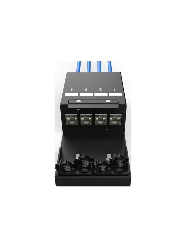 DIGITUS consolidation point box - keystone modules with intelligent cable manager