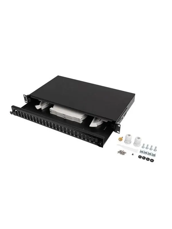 Lanberg Rackmount 19" 1U Fiber Patch Panel 24xsc Duplex / 24XLC Quad Black