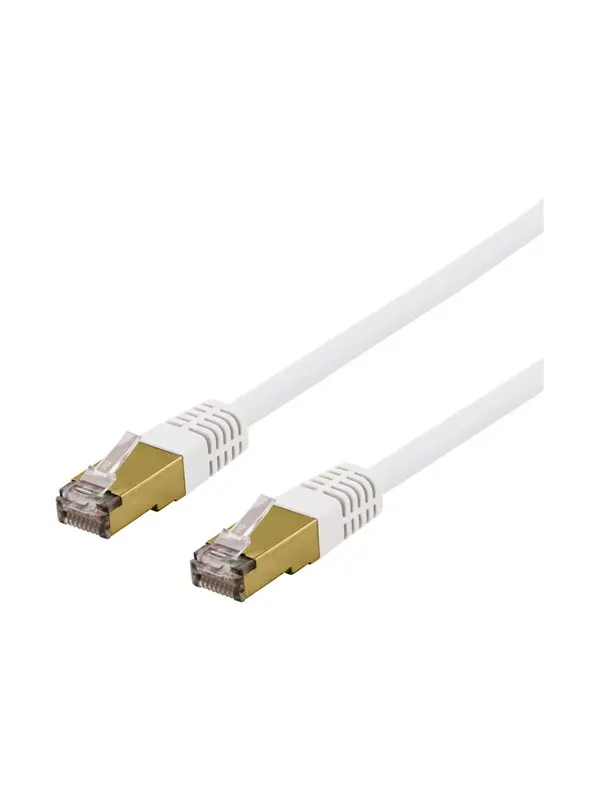 Deltaco SFTP-62VAH - patch cable - 2 m - white - Vit - 2m