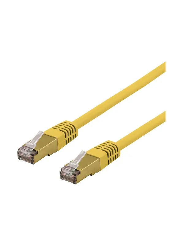 Deltaco SFTP-62GLAH - patch cable - 2 m - yellow - Gul - 2m