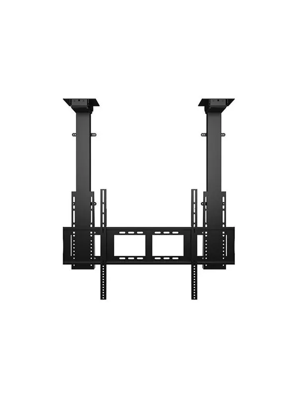 Multibrackets M Pro Series mounting kit - motorised - for flat panel - lift dual motors x-large drop down - black - Max 100 kg - recommended for 100"