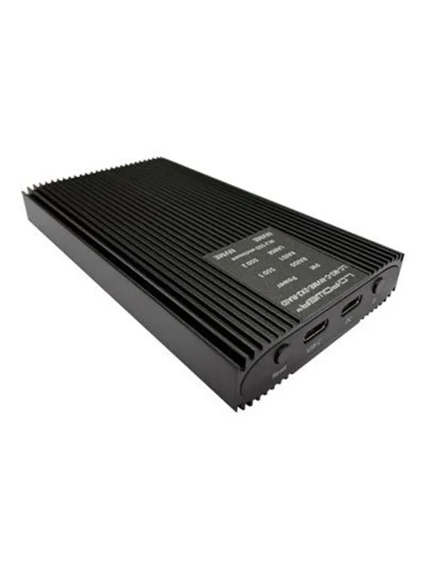 LC Power LC-M2-C-NVME-2X2-RAID - storage enclosure - M.2 NVMe Card - USB 3.2 (Gen 2x2)