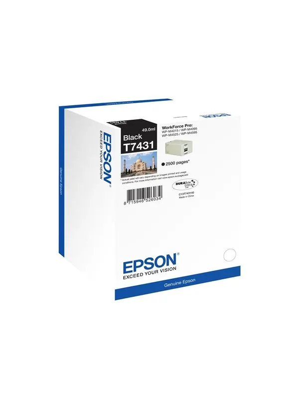 Epson T7431 - black - original - ink cartridge