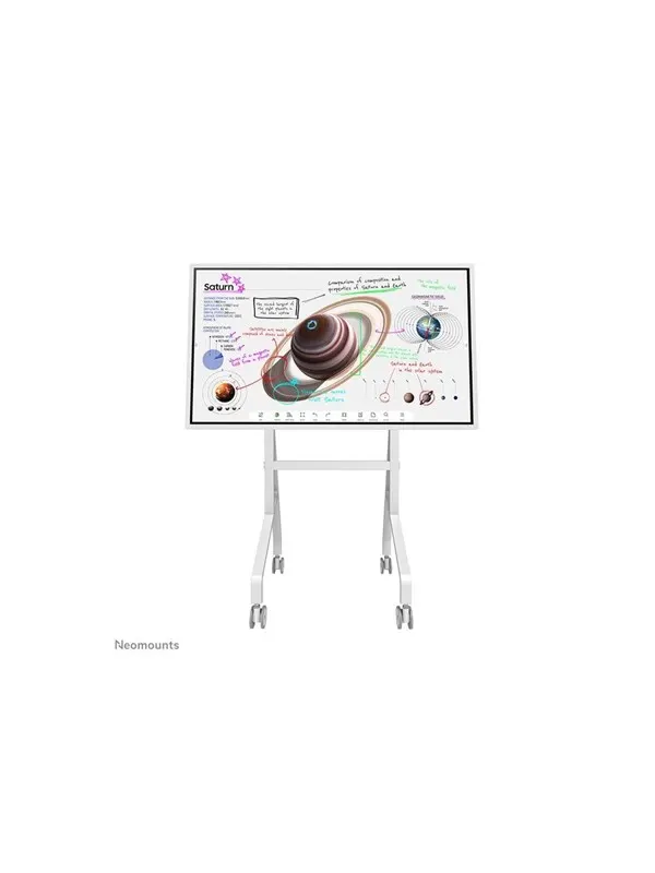 Neomounts Move Go Flip FL50-515WH1 cart - for flat panel - white - Max 50 kg - recommended for 65"