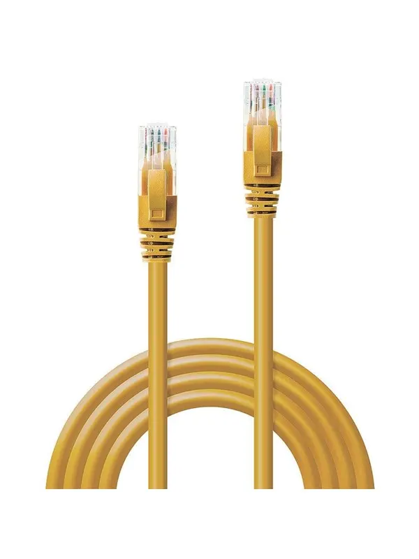 Lindy Cat6 U/UTP Patch Cord - 5m - Gul - 5m