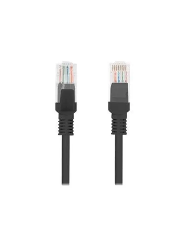 Lanberg patch cable - 15 m - RAL 9004 black - Svart - 15m