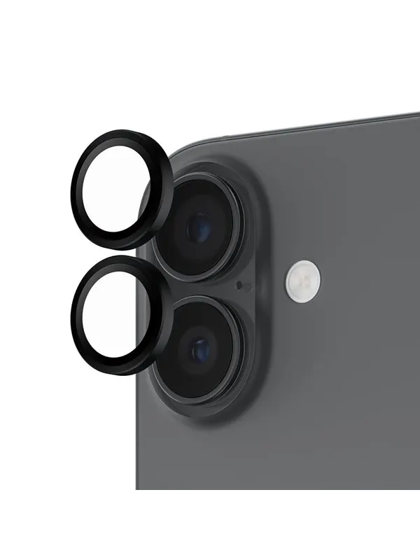 PanzerGlass Hoops® Black Camera Lens Protector iPhone 17 | iPhone 16 | 16 Plus