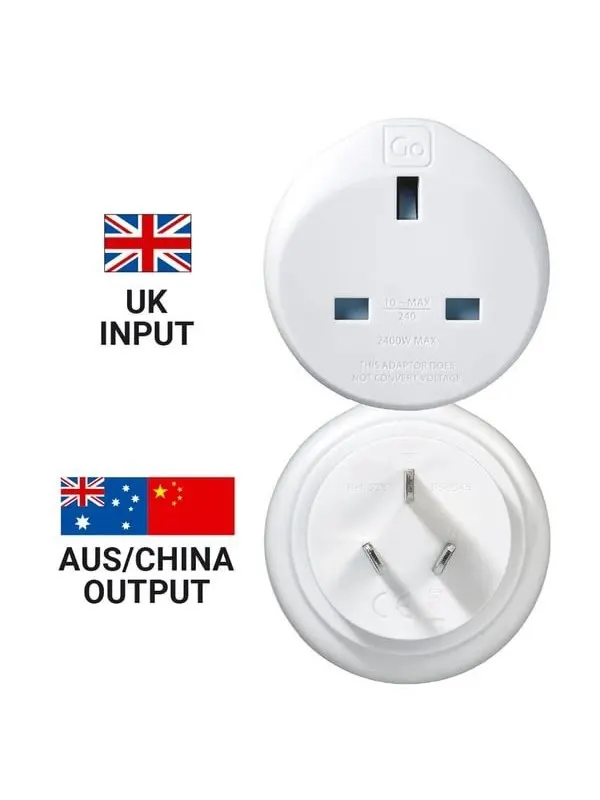 Go Travel UK-AUS Adaptor Twin