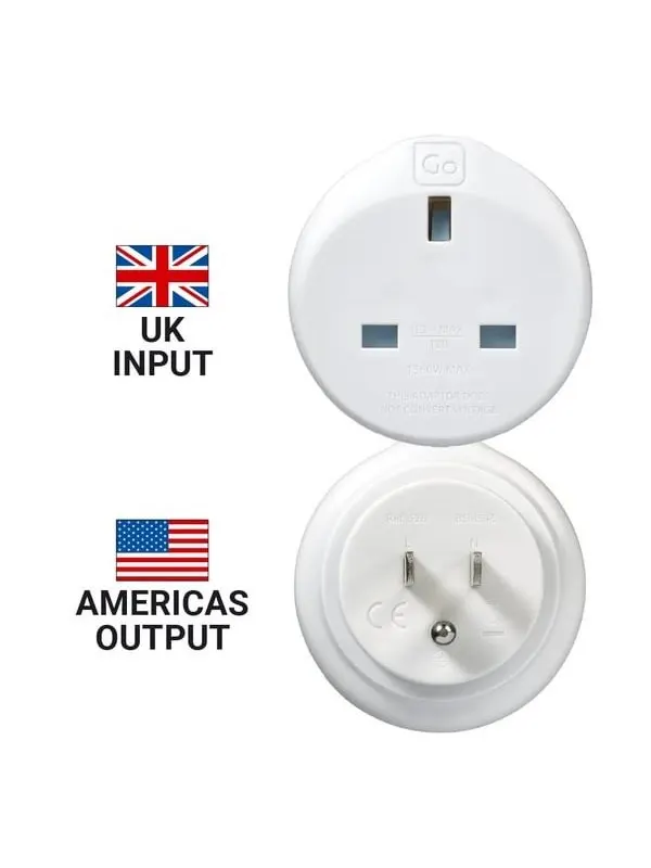 Go Travel UK-USA Adaptor Twin